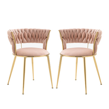 Samt Esszimmerstuhl Rosa 2/4/6er-Set LVHOM