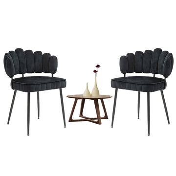 Samt moderne esszimmer stühle 2/4/6er Set mit runder Rückenlehne LVHOM