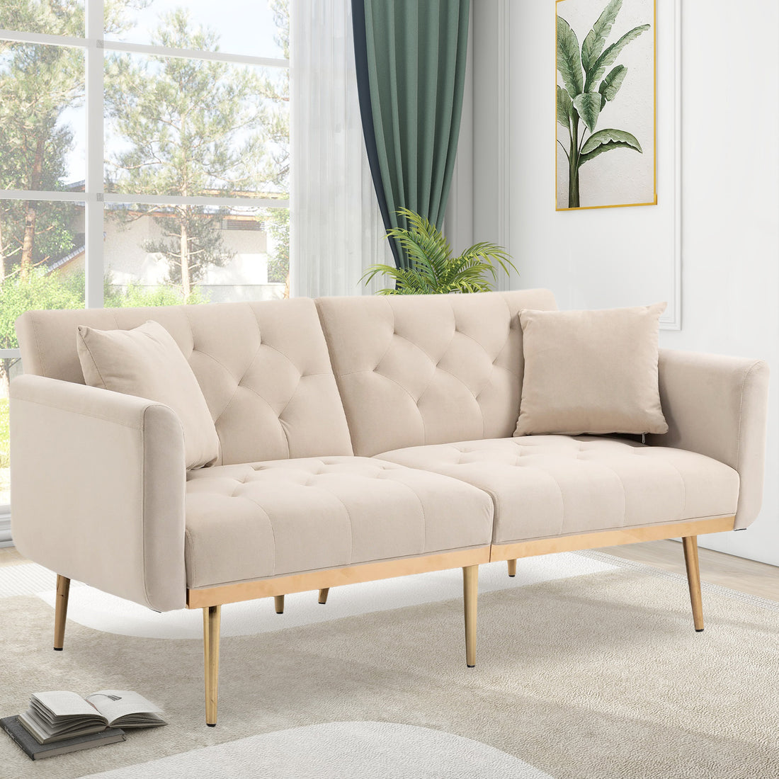 LVHOM® Samt Doppelsofa