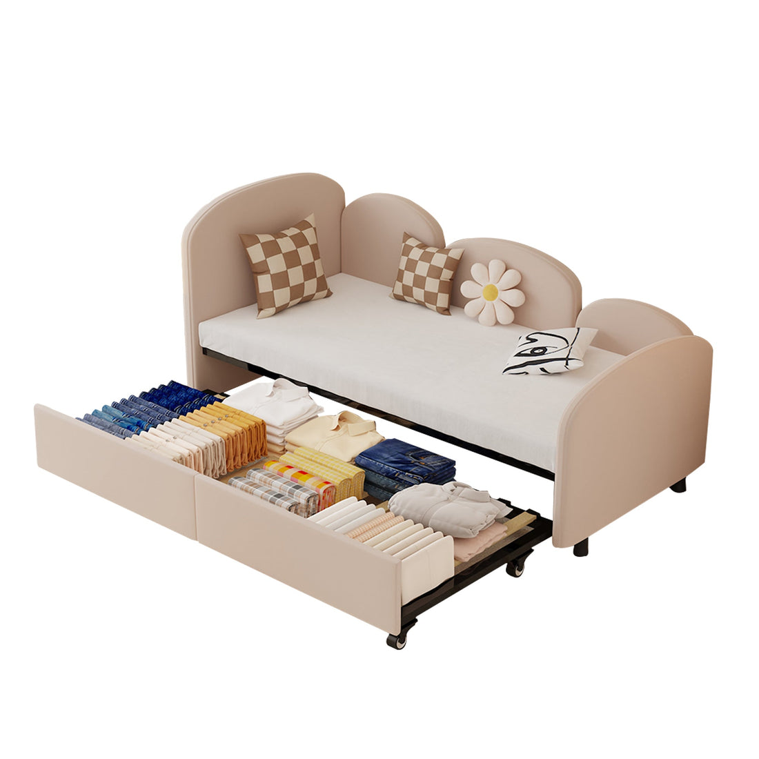 LVHOM® Velvet gepolstert Sofa Bed