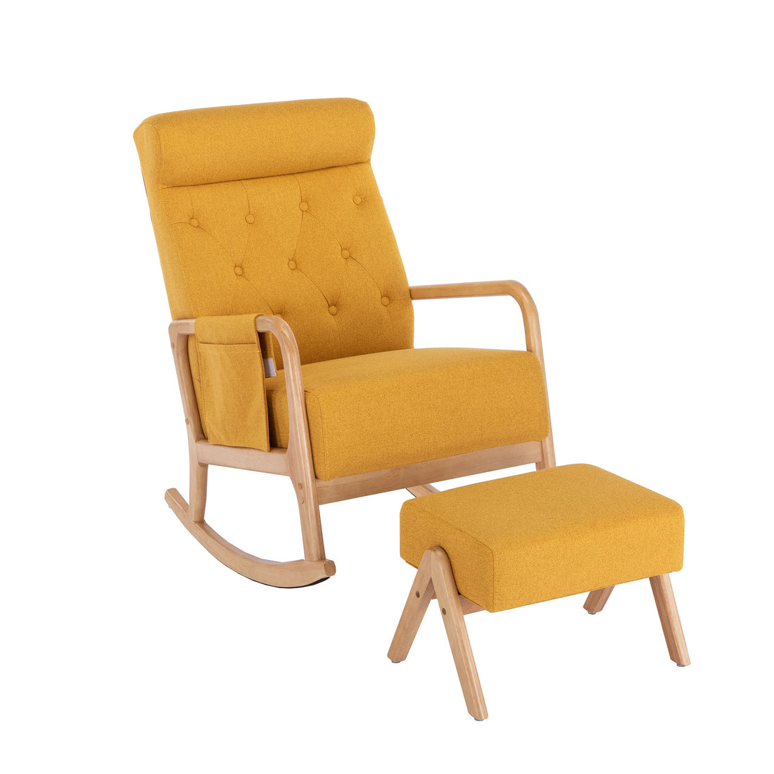 LVHOM® Comfortable rocking chair with ottoman