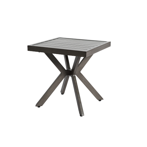 Quadratischer Aluminium Beistelltisch Outdoor – Wetterfest, Rostfrei, 30kg Tragkraft für Terrasse, Garten & Pool